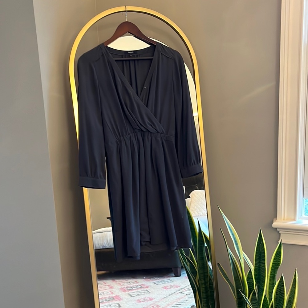 Madewell long sleeve wrap dress